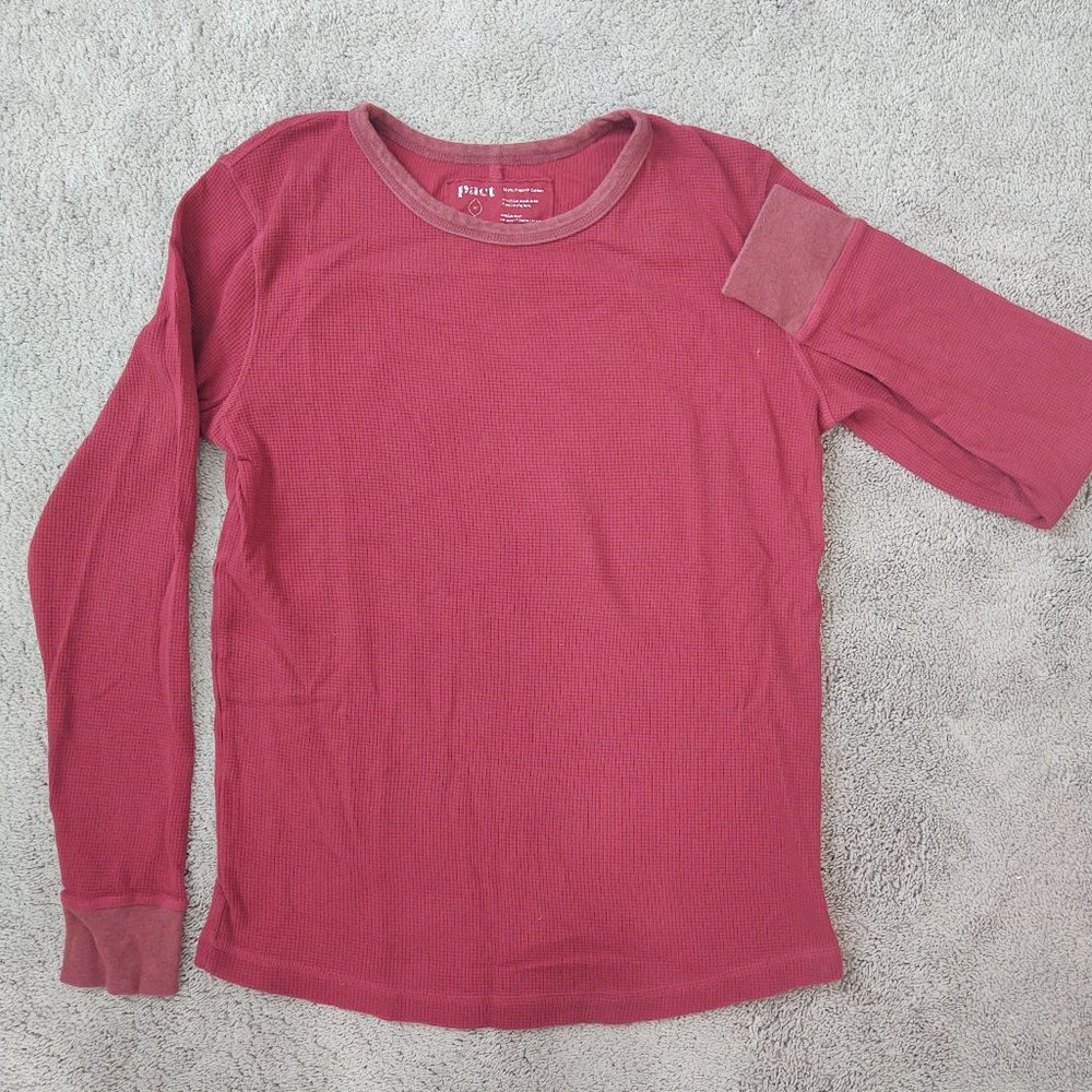 Pact long sleeve waffle shirt